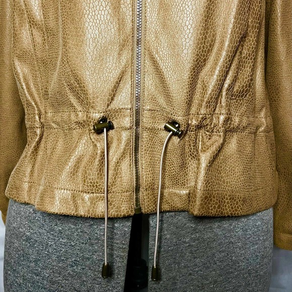 Ruby Rd. Favorites Women's Tawny Faux Suede Lizard Print Jacket Sz 12 - Picture 6 of 11
